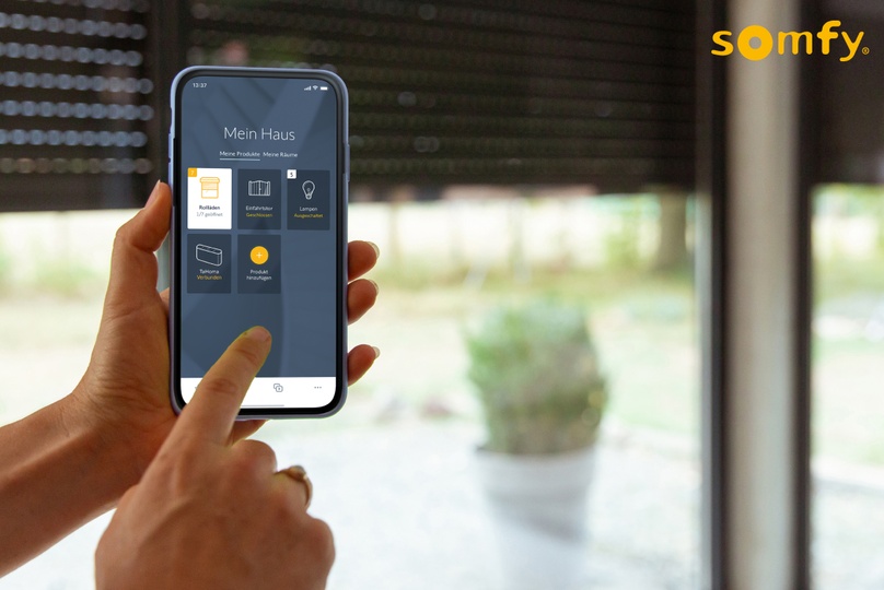 Rollladensteuerung per Handy-App von Somfy