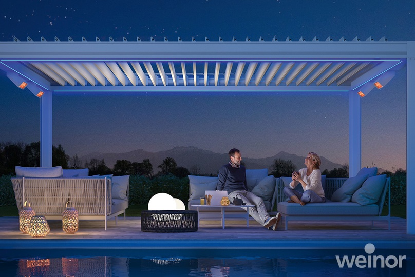 weinor Lamellendach mit Beleuchtung