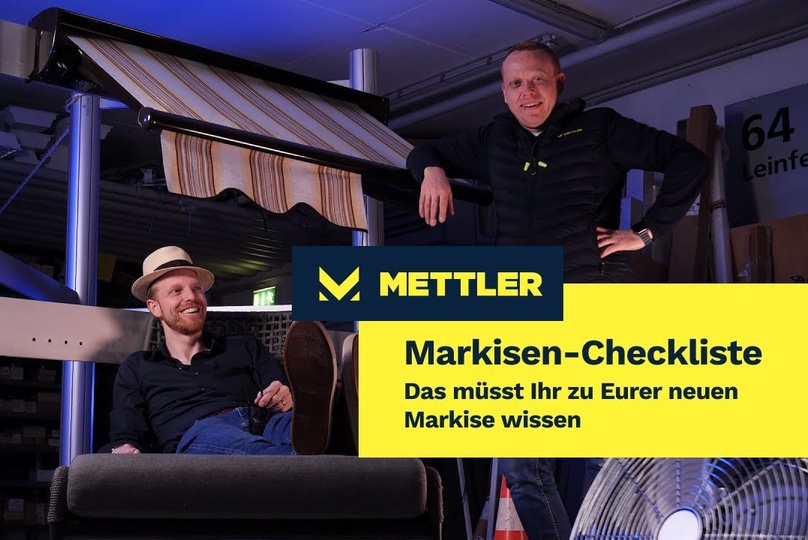 Michael und Andreas Mettler vor Markise