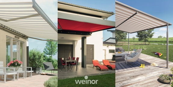Drei verschiedene Markisentypen im Vergleich, Gelenkarmmarkisen und Pergola