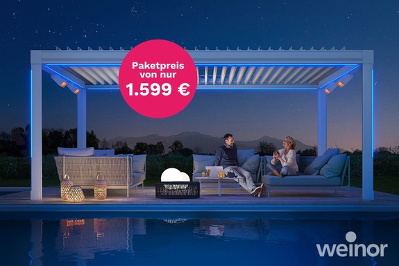 Top-Angebot: Ambiente-Paket zum Lamellendach